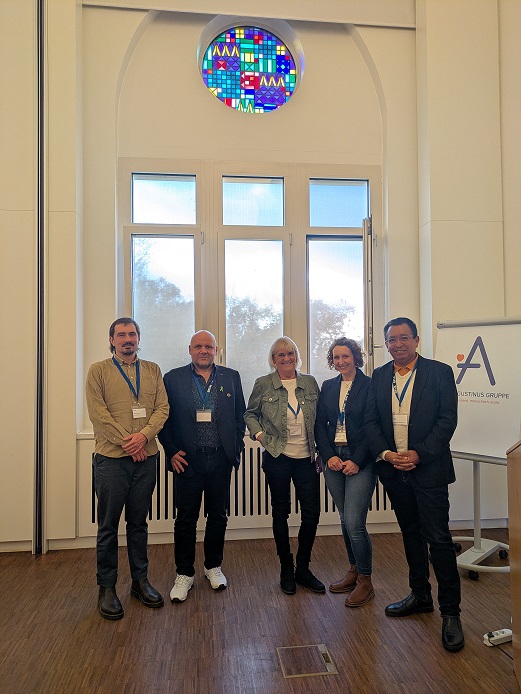 2025 Foto Pressemitteilung BFLK NRW: von links: Matthias Pauge, Armin Heck, Heidrun Lundie, Cindy Heinrichsmeyer, Edwin Emilio Velasquez Lecca.